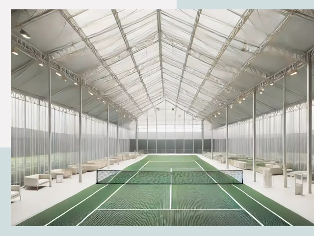 Строительство теннисных кортов в Спасске-Дальнем