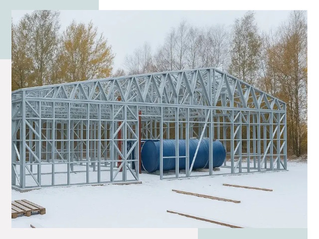 Металлические ангары в Спасске-Дальнем