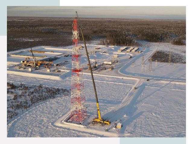 Мачты связи в Спасске-Дальнем