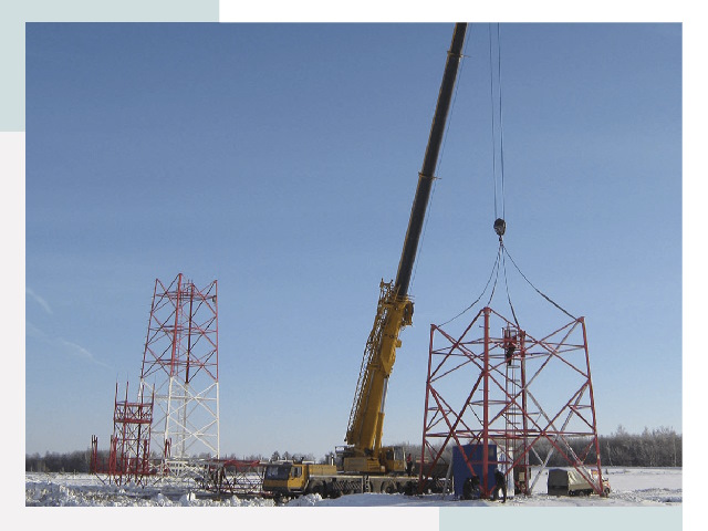 Монтаж вышек связи в Спасске-Дальнем
