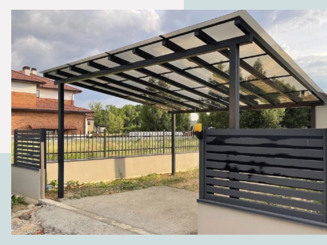 Металлические навесы в Спасск-Дальний от 621 руб. за м²