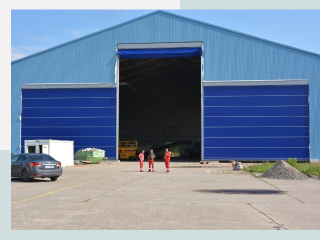 Ангарные ворота в Спасск-Дальний от СтальСтрой-Спс по цене 621 руб.